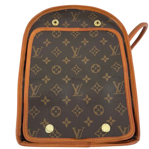 Louis Vuitton Monogram Sac Chien 40 Pet Carrier Vintage Travel Dog cat Bag Rare - Picture 3 of 16